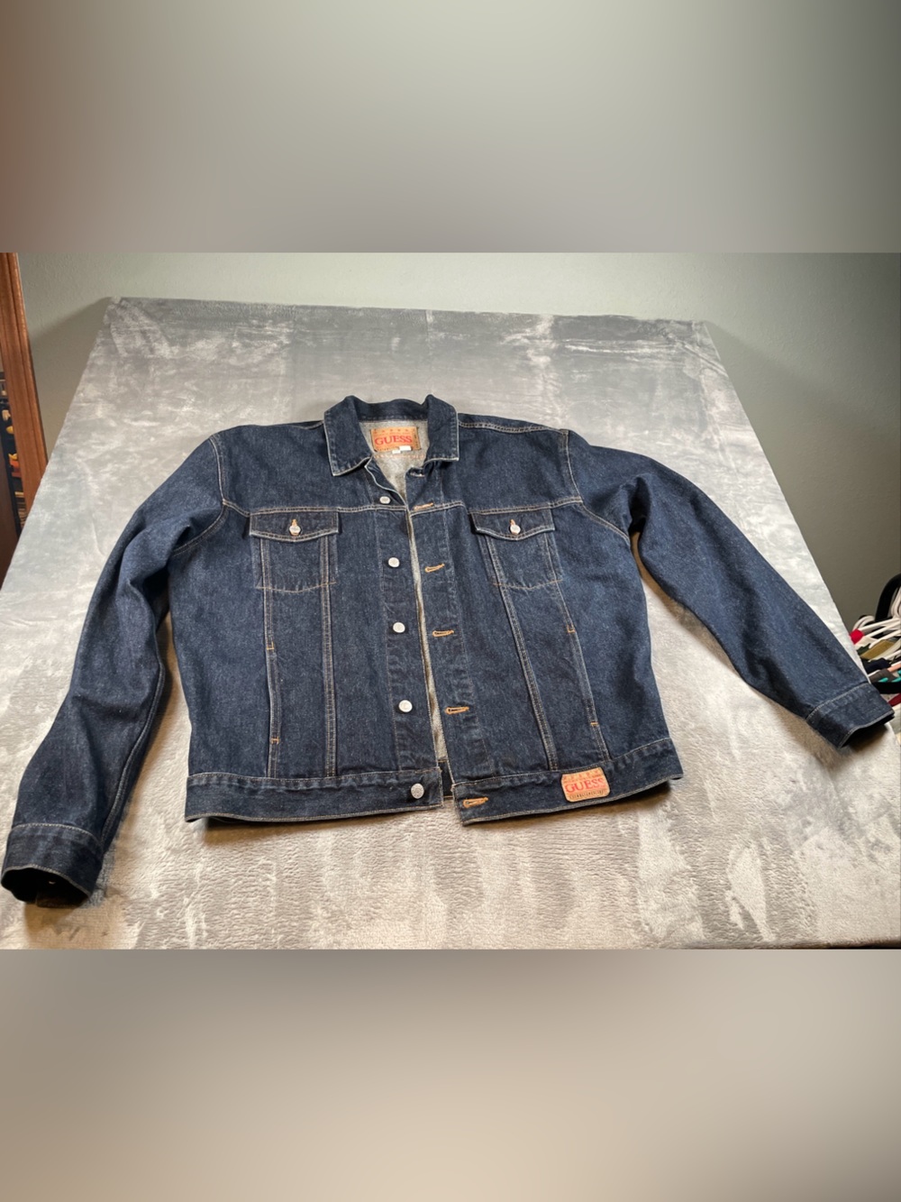 Vintage 90’s GUESS Jean Jacket 3xl Heavy Denim Classic USA Components